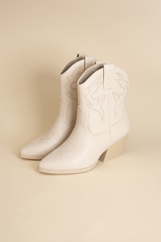 Western Flair Embroidered Cowgirl Boots