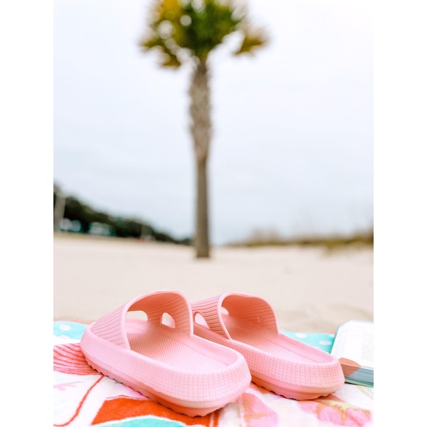 Insanely Comfortable Slides in Pink