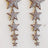 Silver Star Drop Earrings