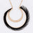 Black Feather Circle Pendant Necklace Set