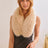 beige Faux Fur Collar Scarf
