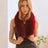 burgundy Faux Fur Collar Scarf