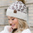 C.C Leopard Print Faux Fur Pom Beanie