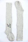 heather grey Hummingbird Wool Knee High Socks