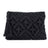 Black Woven Macrame Tassel Clutch