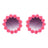 fuchsia Round Daisy Flower Shape Circle Floral Sunglasses