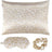 beige leopard print Satin Pillowcase Sleep Set