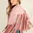 blus pink Studded Fringe Open Western Jacket