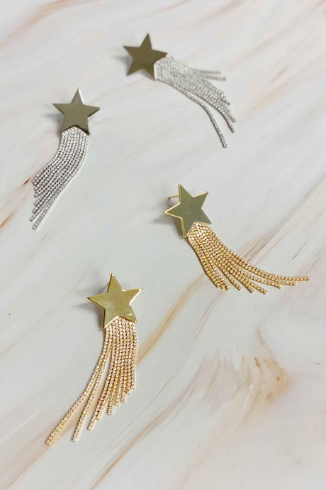 Cascading Star Earrings