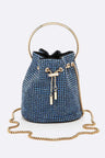 Iconic Oversize Rhinestone Bucket Bag