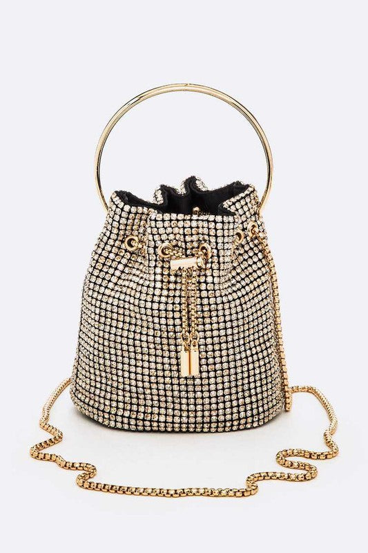 Iconic Oversize Rhinestone Bucket Bag