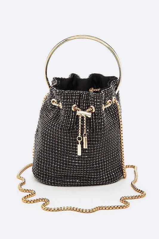 Iconic Oversize Rhinestone Bucket Bag