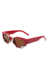 red Round Snake Design Cat Eye Sunglasses