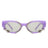 purple Round Snake Design Cat Eye Sunglasses