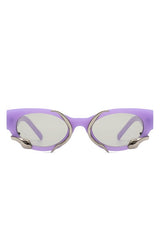 purple Round Snake Design Cat Eye Sunglasses