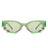 green Round Snake Design Cat Eye Sunglasses