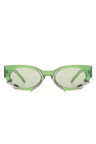 green Round Snake Design Cat Eye Sunglasses