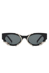 Black Round Snake Design Cat Eye Sunglasses