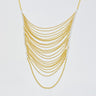 Arched Chain Drop Gold Necklace