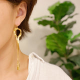 Herringbone Chain Drop Earrings