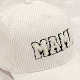 Corduroy Baseball Cap - MAMA