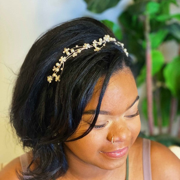 Pearl Flower Headband