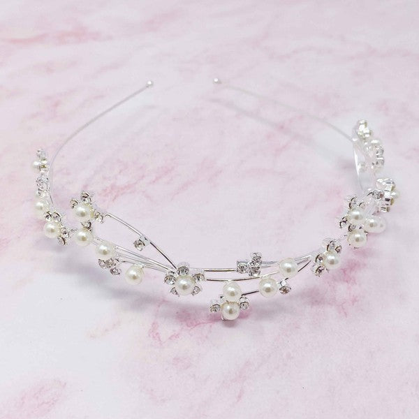 Pearl Flower Headband