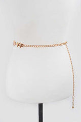 Iconic Gold Star Link Chain Belt