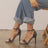 Oasis Society Dublin - Metal Stud Open Toe Heels