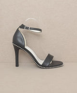 Oasis Society Dublin - Metal Stud Open Toe Heels