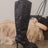 OASIS SOCIETY Jewel Disco Knee High Sequin Boots