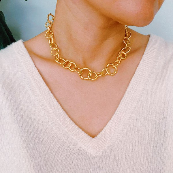 Gold Link Chain Necklace