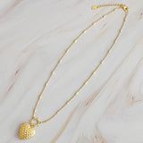 Gold Heart Locket Necklace