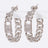 Silver Iconic Chain Link Hoop Earrings