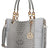 white Crocodile Print Faux Leather Tote Bag