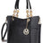 Black Crocodile Print Faux Leather Tote Bag