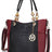 burgundy Crocodile Print Faux Leather Tote Bag