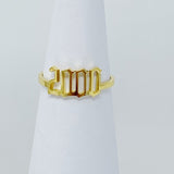 2000 gold Birth Year Ring