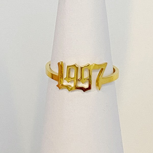 1997 gold Birth Year Ring