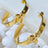 Bee You Gold Hoop Earrings