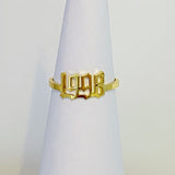 1998 gold Birth Year Ring