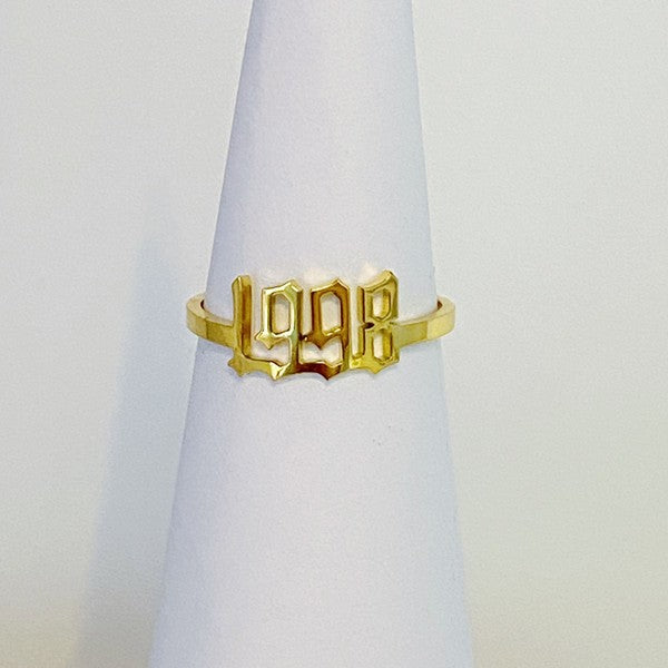 1998 gold Birth Year Ring