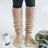 pink Knitted Knee High Lounge Socks