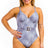 Plus Size One-Piece Denim Swimsuit