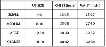 bibi size chart