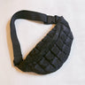 Black Quilted Puffer Sling Bag