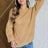 Cozy Bubble Sleeve Sweater in Beige