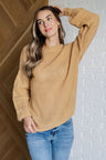 Cozy Bubble Sleeve Sweater in Beige