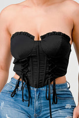 Luxe Sweetheart Drawstring Bustier