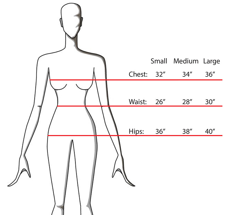 Cherie Los Angeles size chart